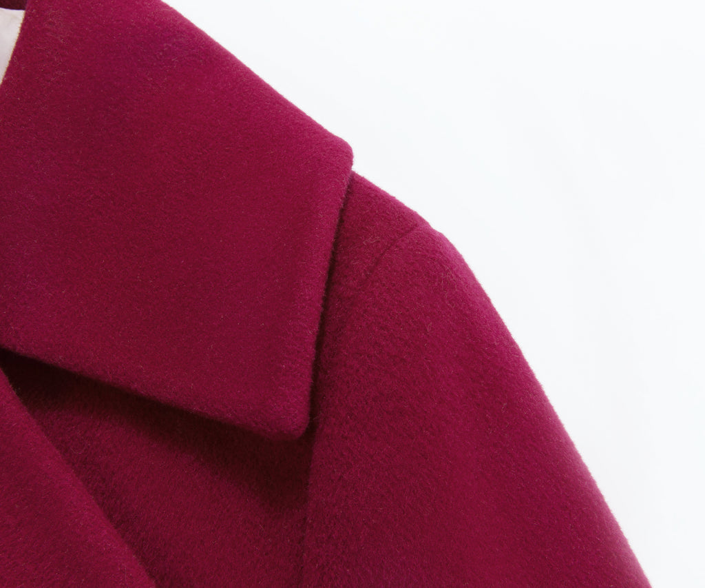 Raspberry Cashmere Coat