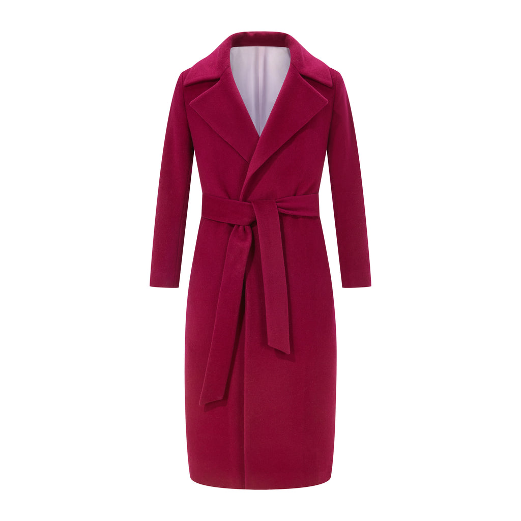 Raspberry Cashmere Coat