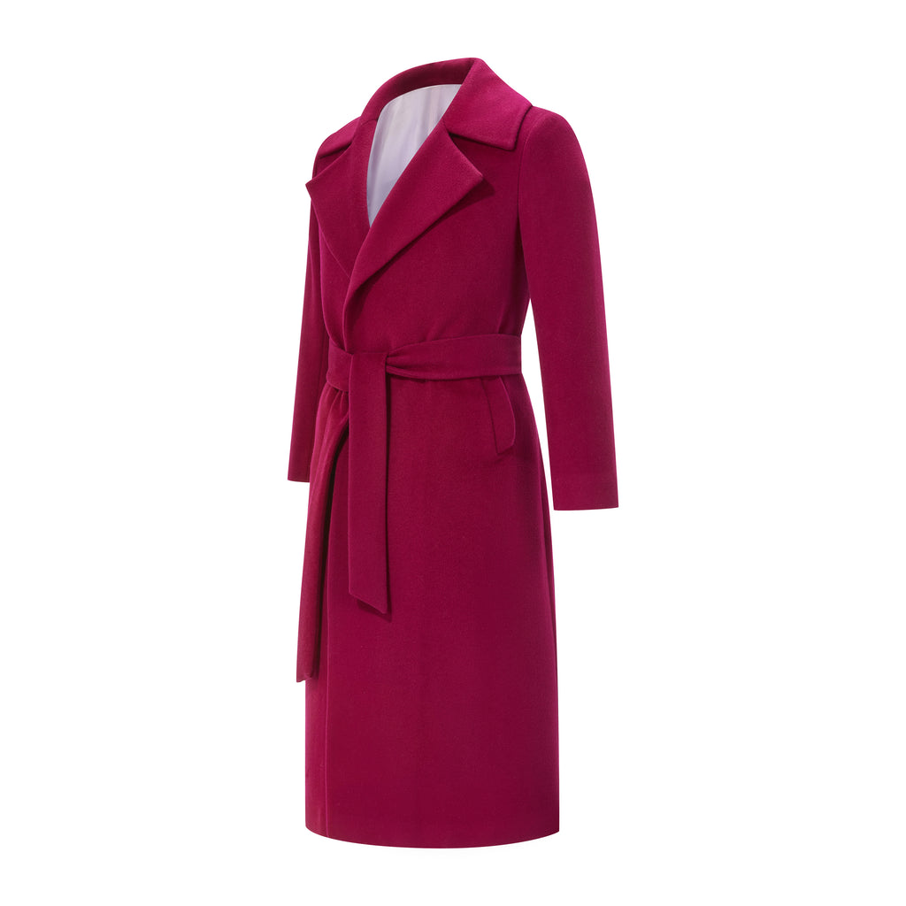 Raspberry Cashmere Coat
