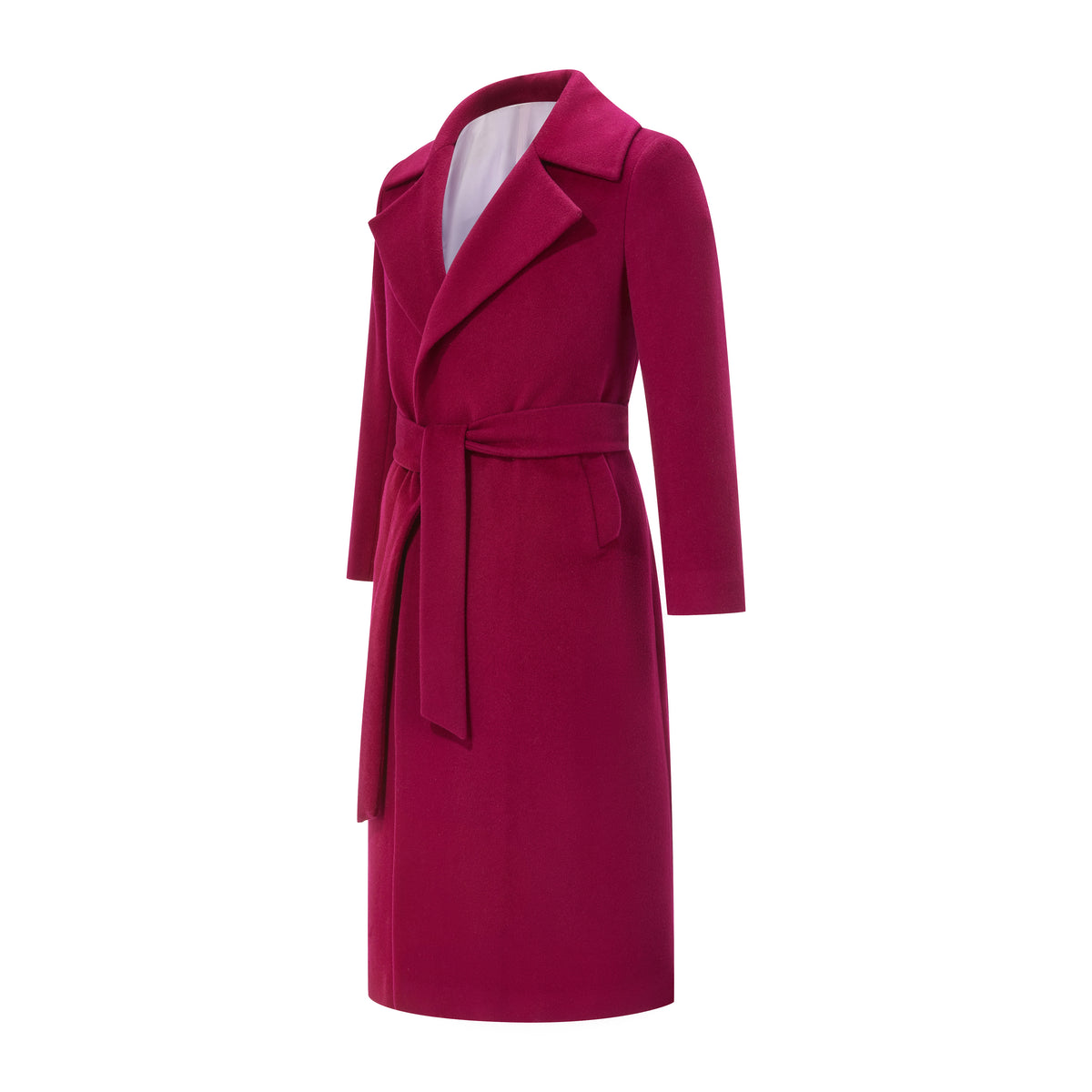 Raspberry Cashmere Coat