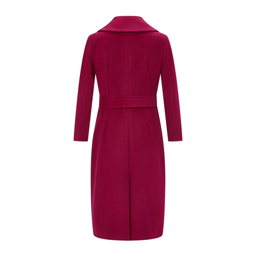 Raspberry Cashmere Coat