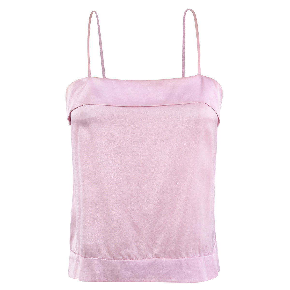 Pink Peony Square Silk Top